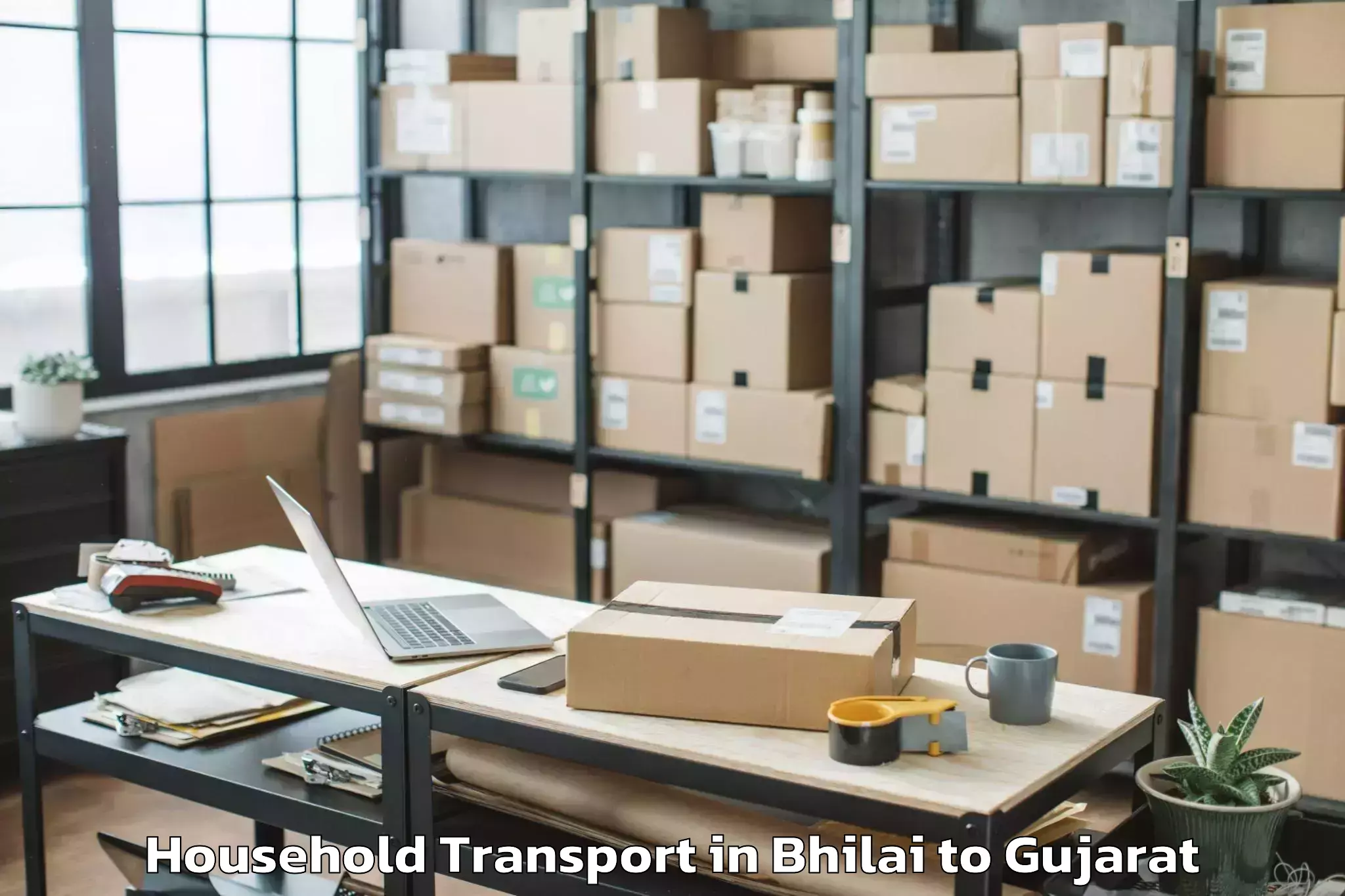 Bhilai to Mundra Household Transport